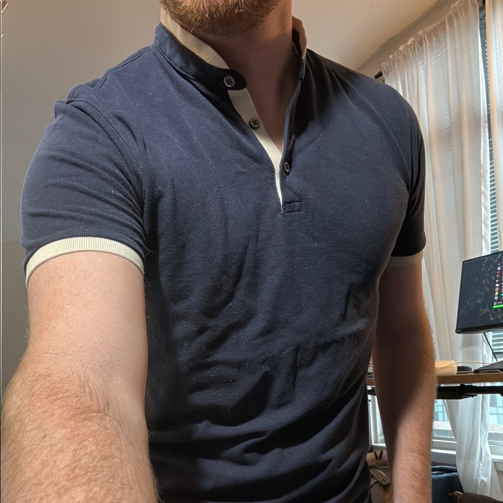 Men's Navy Blue Polo Shirt